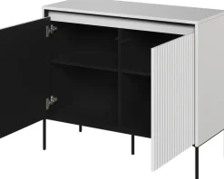 Komody>lenart. Dwudrzwiowa komoda nowoczesna z frezowanymi frontami do salonu TREND