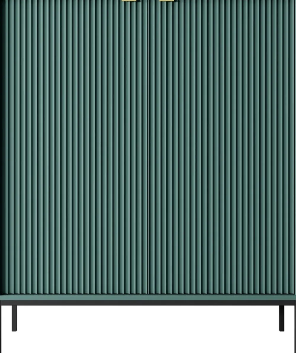 Komody>PIASKI Dwudrzwiowa komoda z ryflowanymi frontami AVANTI półki labrador