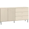 Zestawy Mebli Do Salonu|Komody>ML Meble Dwudrzwiowa komoda z szufladami do salonu 160 cm SOPHIE cashmere