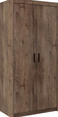 Garderoby|Meble Młodzieżowe>Lempert Dwudrzwiowa modułowa szafa do garderoby uchylna KUBA dąb lefkas