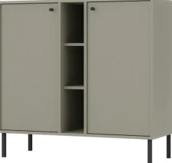 Komody>Lempert Dwudrzwiowa nowoczesna komoda do salonu 100 cm TOKEN eukaliptus