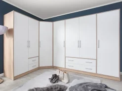 Garderoby|Meble Dla Dzieci></noscript>MEBLAR Dwudrzwiowa nowoczesna szafa z szufladami 100 cm SEVAS