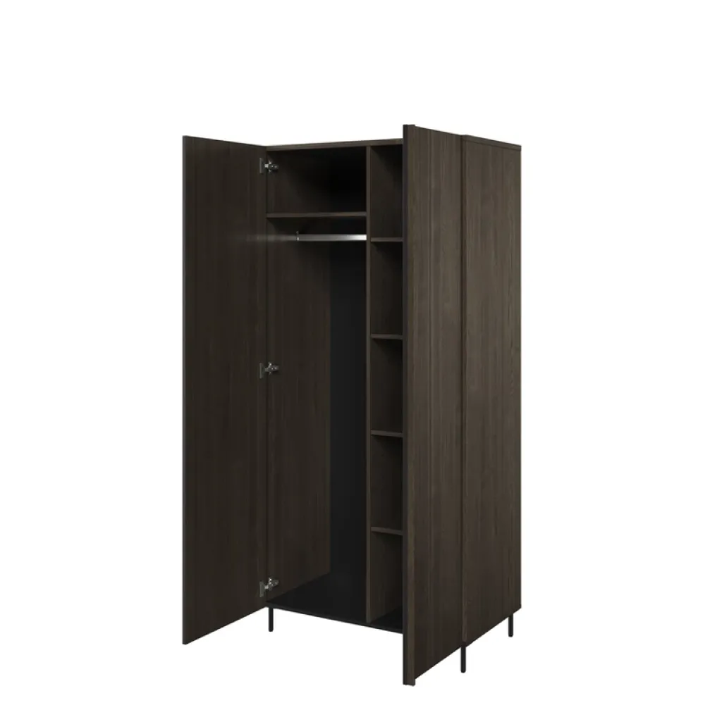 Szafy Dwudrzwiowe|Szafy Młodzieżowe>lenart. Dwudrzwiowa szafa do salonu z wysokimi nóżkami 90 cm PIEMONTE