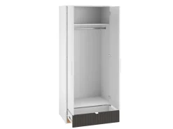 Zestawy Mebli Młodzieżowych|Szafy Dwudrzwiowe>ML Meble Dwudrzwiowa szafa młodzieżowa 82 cm z drążkiem i szufladą TORINO