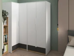 Zestawy Mebli Młodzieżowych|Szafy Dwudrzwiowe></noscript>ML Meble Dwudrzwiowa szafa młodzieżowa 82 cm z drążkiem i szufladą TORINO