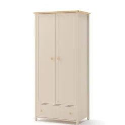 Meble Młodzieżowe|Zestawy Mebli Młodzieżowych>lenart. Dwudrzwiowa szafa młodzieżowa STORY z półkami i szufladą beż piaskowy