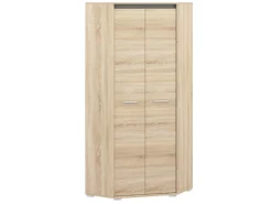 Meble Dla Dzieci|Zestawy Mebli Do Salonu>ML Meble Dwudrzwiowa szafa narożna z półkami i drążkami 82 cm AVO