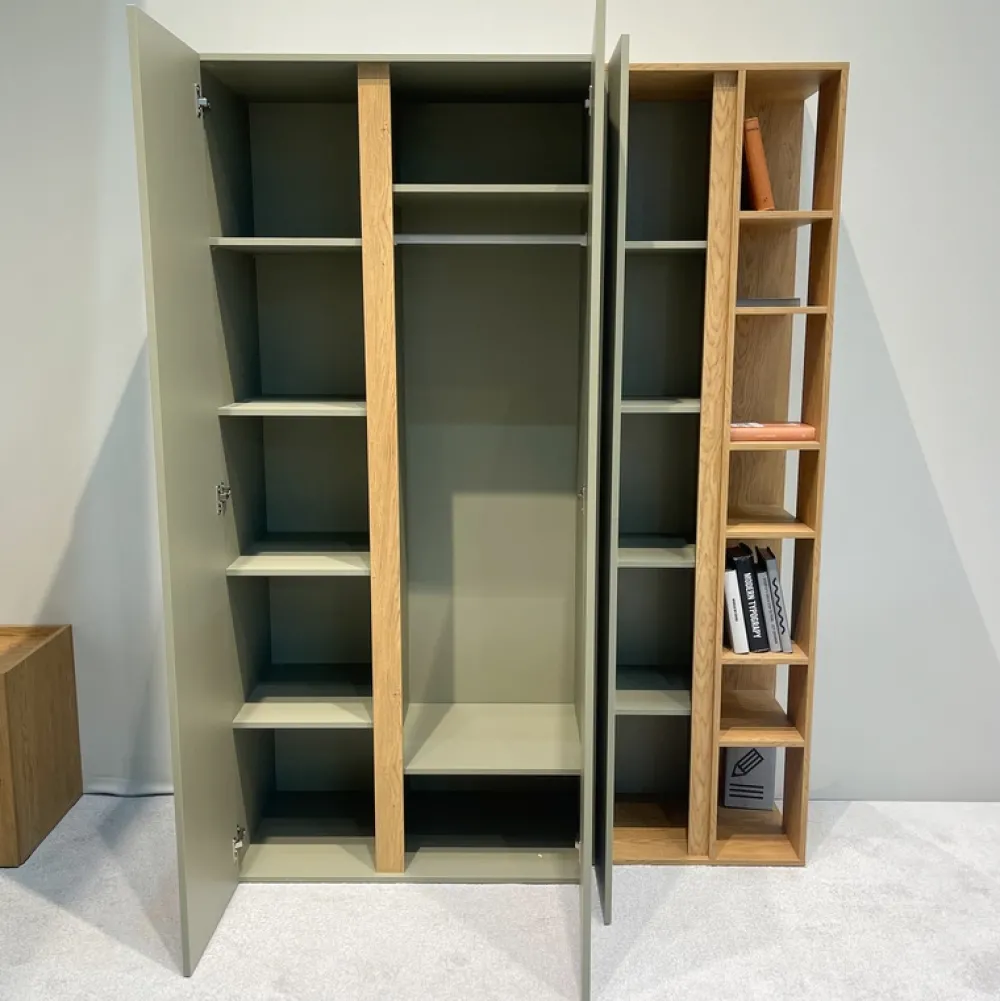 Meble Dla Dzieci|Meble Młodzieżowe>MEBLAR Dwudrzwiowa szafa uchylna 90 cm młodzieżowa z półkami i drążkiem LISSARO