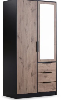 Meble Dla Dzieci>Stolar Dwudrzwiowa szafa uchylna z szufladami i drążkiem 100 cm LANTE