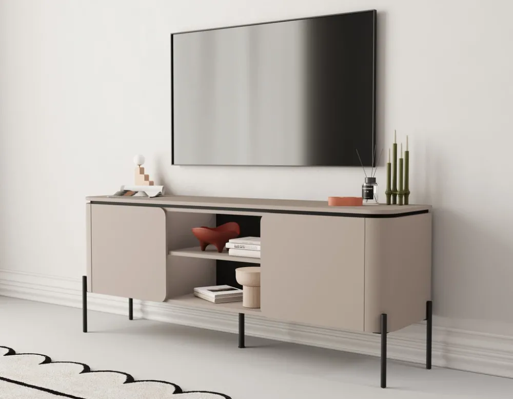 Szafki Rtv>Helvetia Dwudrzwiowa szafka RTV 163 cm do salonu congo BELLO