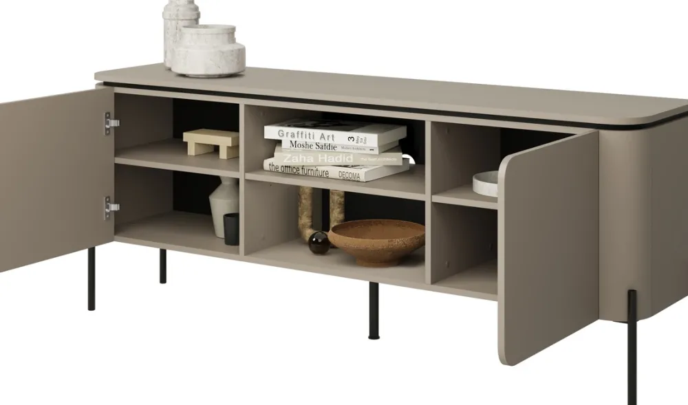 Szafki Rtv>Helvetia Dwudrzwiowa szafka RTV 163 cm do salonu congo BELLO