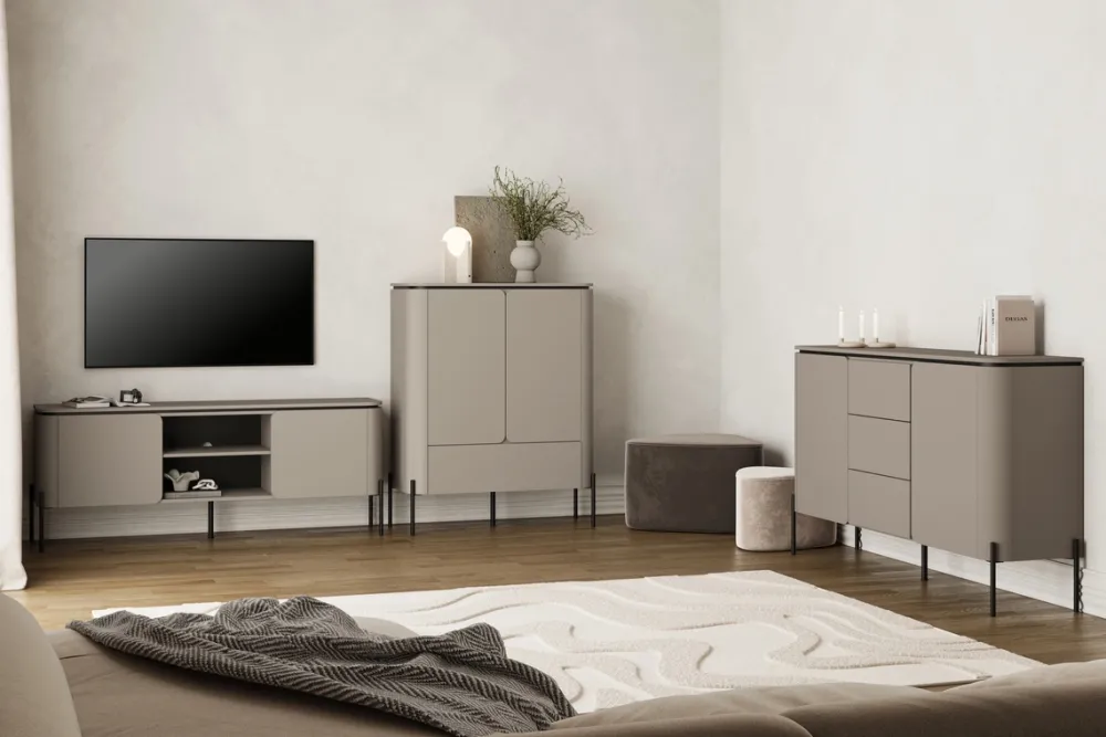 Szafki Rtv>Helvetia Dwudrzwiowa szafka RTV 163 cm do salonu congo BELLO