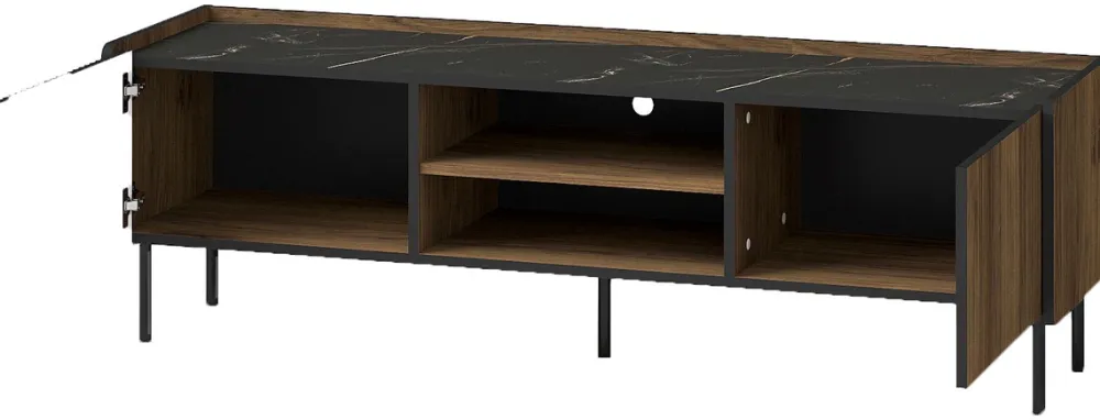 Szafki Rtv>DOLMAR Dwudrzwiowa szafka RTV do salonu 150 cm PINNACLE