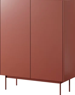 Komody></noscript>PIASKI Dwudrzwiowa wysoka komoda do salonu 97 cm CRYSTAL