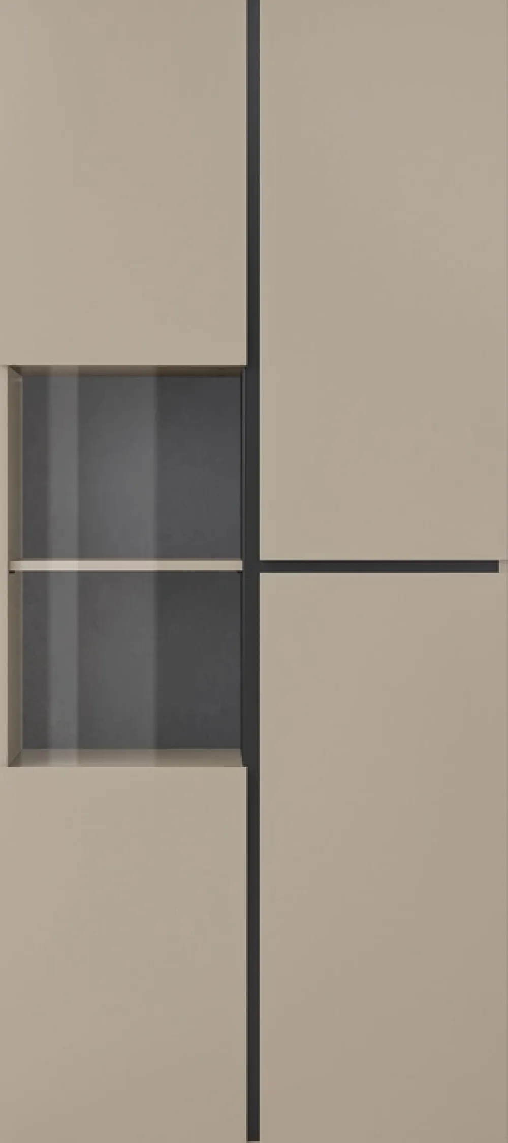 Zestawy Mebli Do Sypialni|Zestawy Mebli Do Salonu>Helvetia Dwudrzwiowa wysoka półwitryna do salonu 80 cm CROSS congo