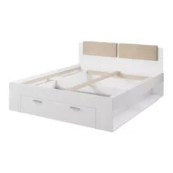 Łóżka Młodzieżowe|Łóżka Z Zagłówkiem></noscript>Helvetia Dwuosobowe łóżko do sypialni 160x200 cm w kolorze Abisko GALACTIC