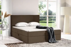 Łóżka Ze Stelażem|Łóżka Z Zagłówkiem></noscript>BROMARKT Dwuosobowe łóżko kontynentalne 160x200 cm z pojemnikiem MALIBU