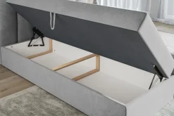 Łóżka Czarne|Łóżka Białe></noscript>Riban Dwuosobowe łóżko kontynentalne 180x200 cm z pojemnikiem do sypialni BALENO