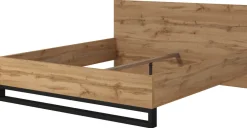 Łóżka Z Zagłówkiem|Łóżka Loftowe>Helvetia Dwuosobowe łóżko małżeńskie do sypialni 180x200 cm HALLE S