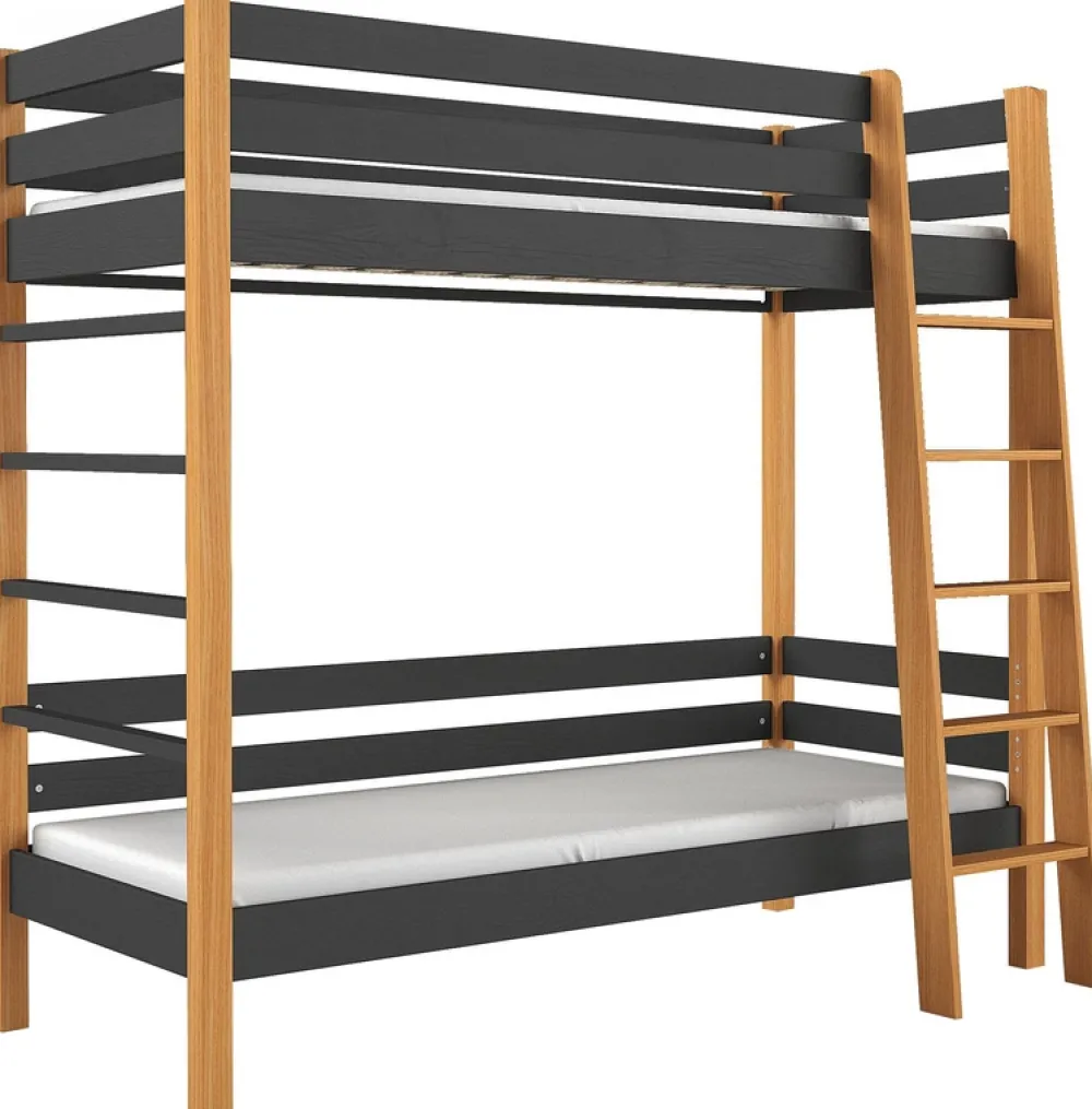 Meble Dla Dzieci|Łóżka Młodzieżowe>DOLMAR Dwuosobowe łóżko piętrowe do pokoju dziecięcego ZETTA