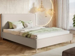 Łóżka Z Zagłówkiem|Łóżka Na Nóżkach></noscript>Riban Dwuosobowe łóżko tapicerowane 180x200 cm EDAN