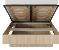 Meble Młodzieżowe|Łóżka Młodzieżowe>LASKI Dwuosobowe łóżko 160x200 cm z pojemnikiem do sypialni VELMO dąb barista