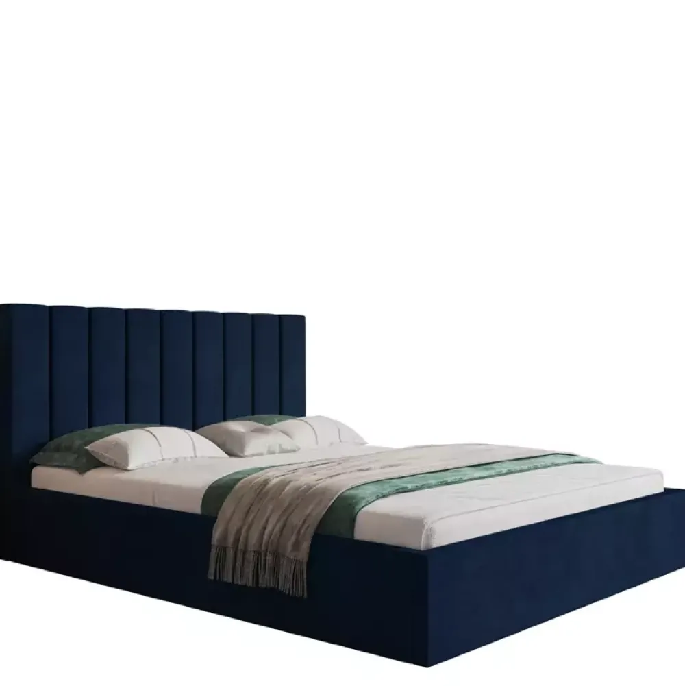 Łóżka Młodzieżowe|Łóżka Z Zagłówkiem>Riban Dwuosobowe łózko do sypialni 140x200 cm SEDALE