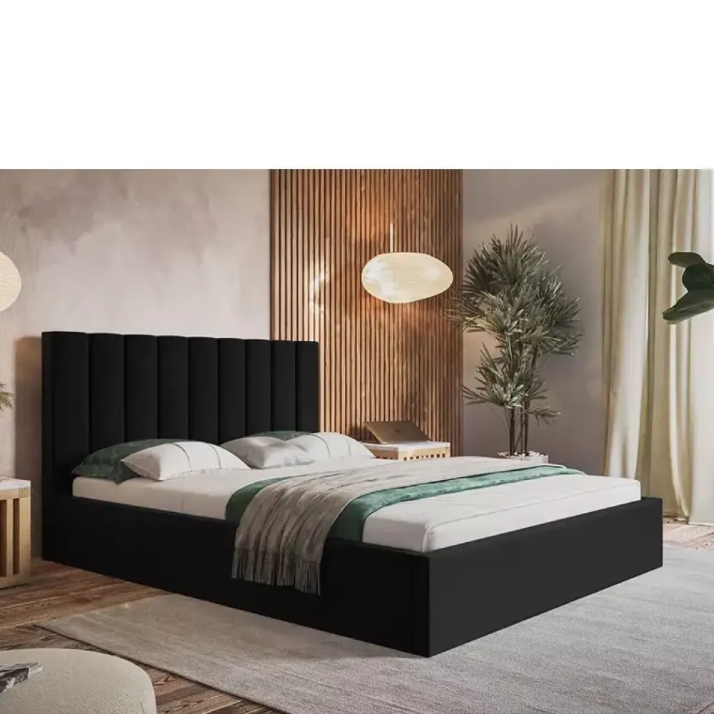 Łóżka Młodzieżowe|Łóżka Z Zagłówkiem>Riban Dwuosobowe łózko do sypialni 140x200 cm SEDALE