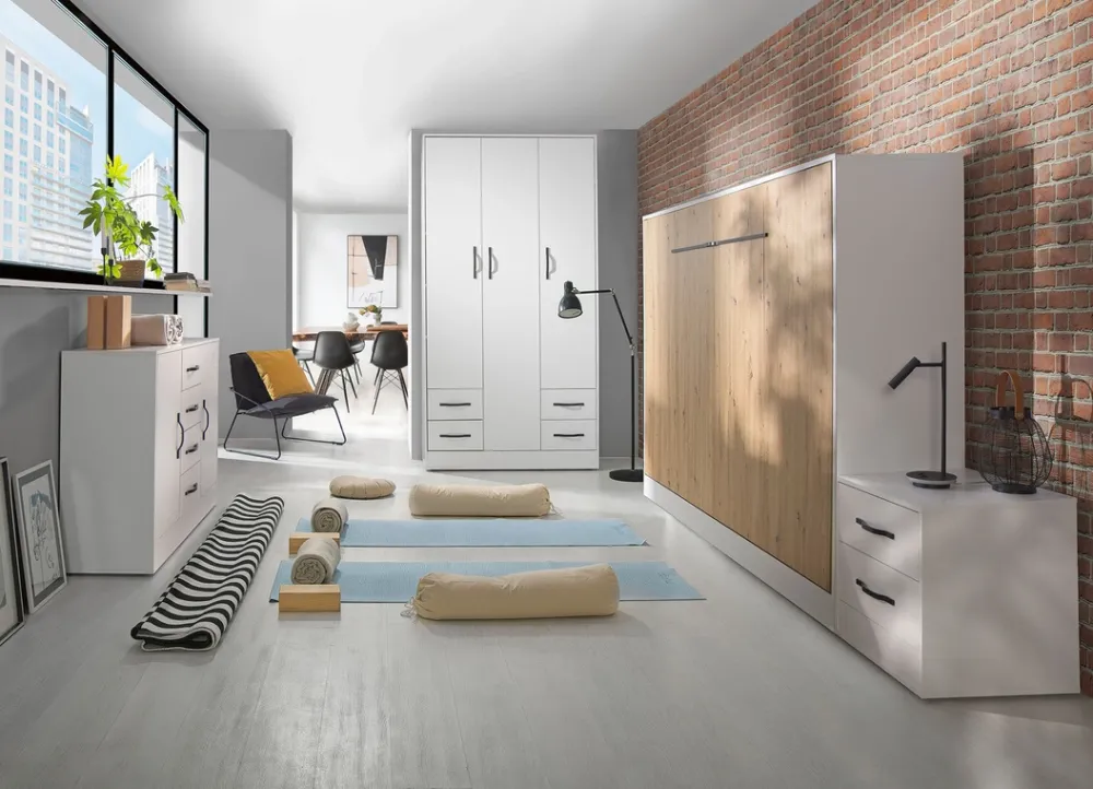 Meble Dla Dzieci|Meble Młodzieżowe>DOMEL Dwuosobowy półkotapczan 160x200 cm poziomy PERFECT opcja oświetlenia