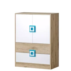 Meble Dla Dzieci|Zestawy Mebli Dziecięcych></noscript>DOMEL Dziecięca komoda z szufladami 80 cm NICO