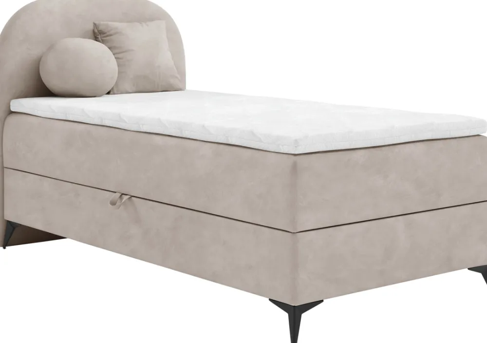 Łóżka Młodzieżowe|Łóżka Ze Stelażem>BROMARKT Dziecięce łóżko kontynentalne 100x200 cm z pojemnikiem SERENO