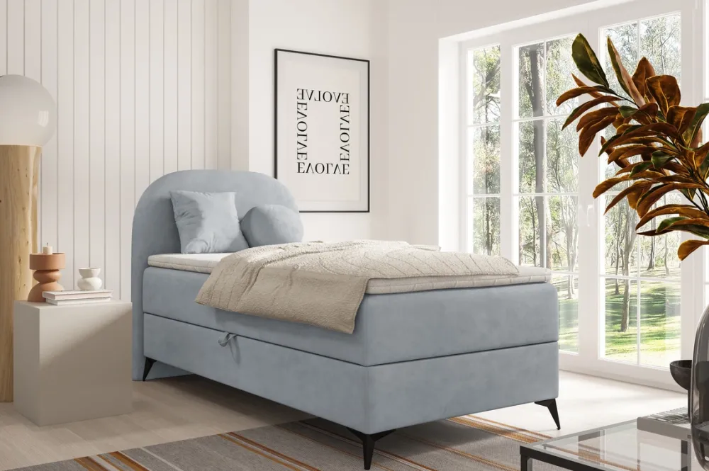 Łóżka Młodzieżowe|Łóżka Ze Stelażem>BROMARKT Dziecięce łóżko 100x200 cm jednoosobowe kontynentalne SERENO