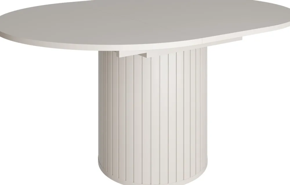 Stoły Rozkładane|Stoły>DOLMAR Elegancki stół okrągły rozkładany 160 cm ZELDA kaszmir