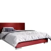 Łóżka Młodzieżowe|Łóżka Nowoczesne>Gruszka Eleganckie łóżko czerwone tapicerowane 140x200 CHICAGO