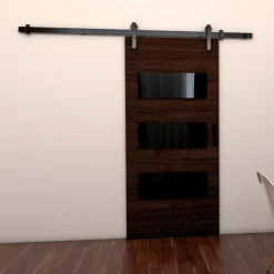 Drzwi Przesuwne>przesuwne.com Eleganckie naścienne drzwi przesuwne 70 cm VITRE wenge