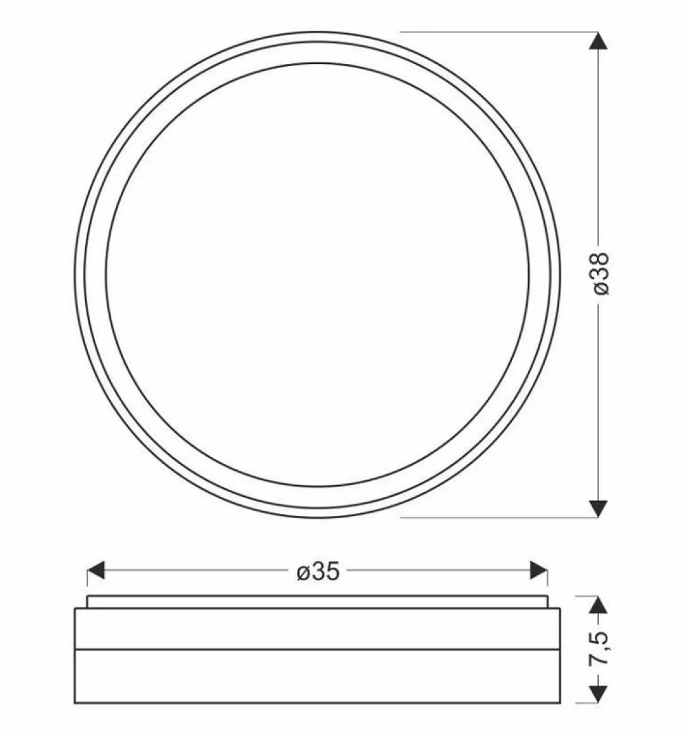 Oświetlenie Pokoju Dziecięcego|Oświetlenie Przedpokoju>Candellux Lighting Florida lampa sufitowa plafon biało złoty+czarny 24w led 38 cm klosz biały