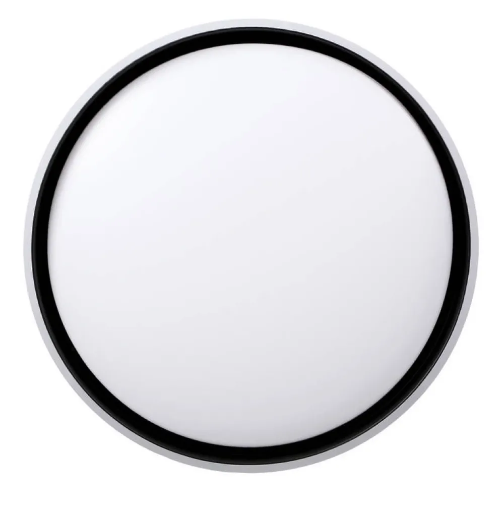 Oświetlenie Pokoju Dziecięcego|Oświetlenie Przedpokoju>Candellux Lighting Florida lampa sufitowa plafon biały+czarny 24w led 39 cm klosz biały