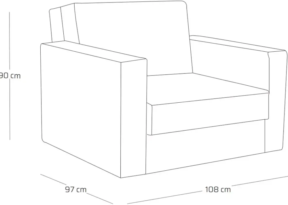 Meble Dla Dzieci|Fotele>NEXT COLLECTION Fotel do salonu z funkcją spania amerykanka BESSY