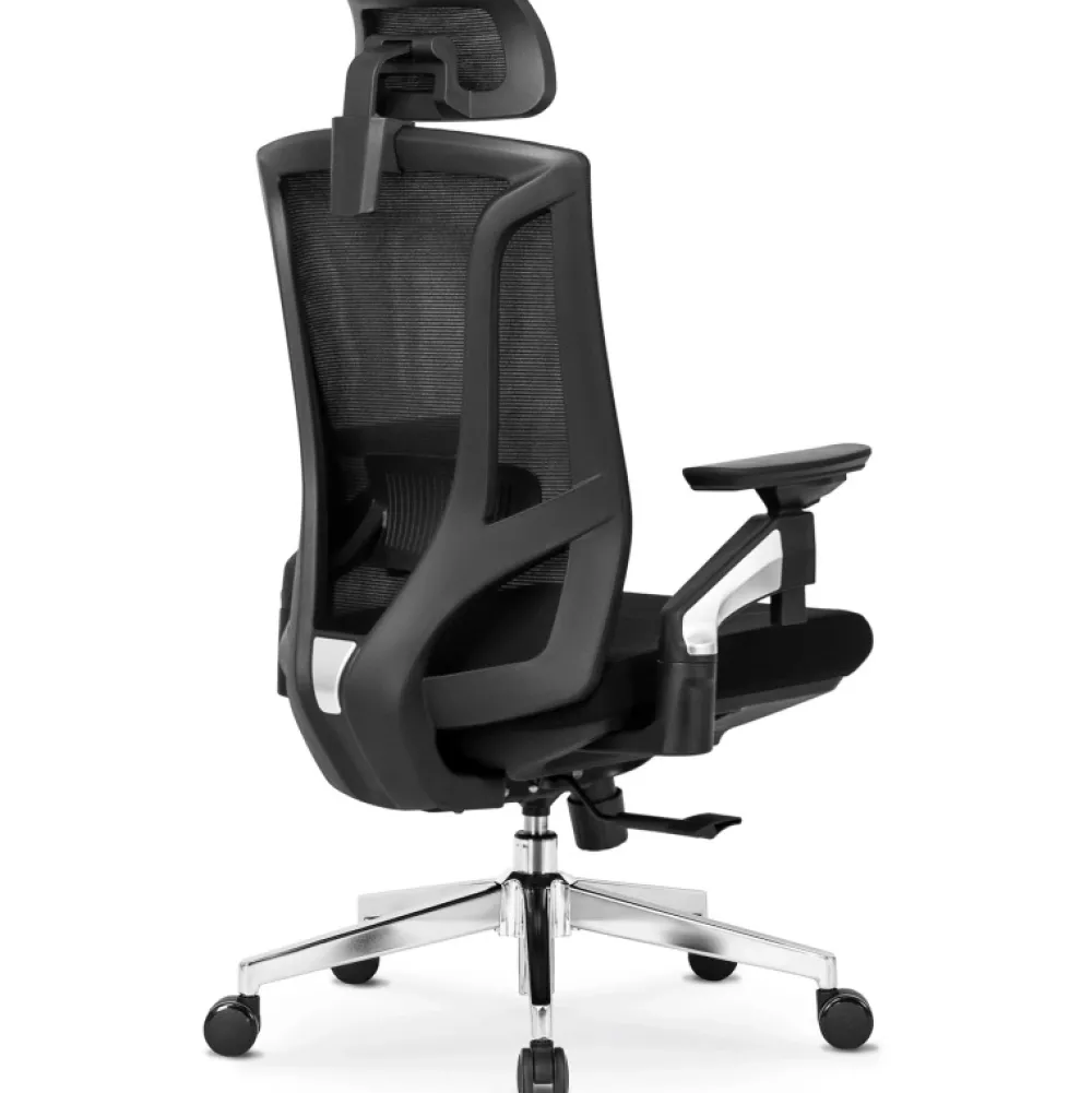 Fotele>MEBEL ELITE Fotel obrotowy ergonomiczny do biura czarny WESLY