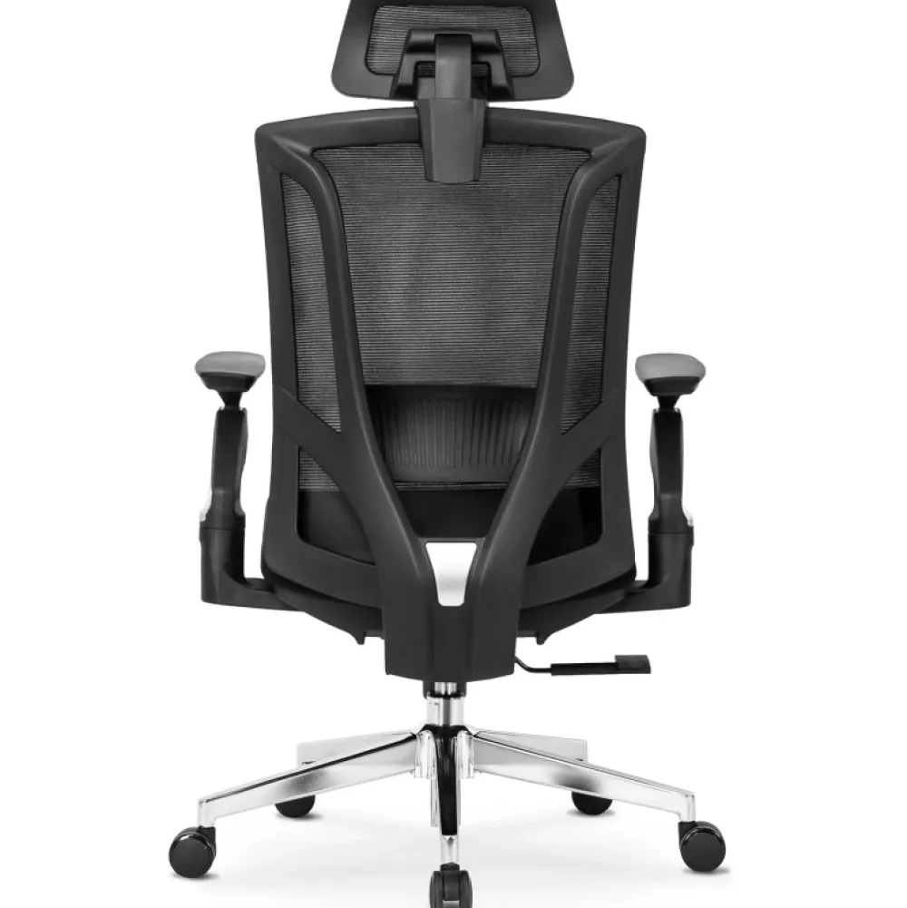 Fotele>MEBEL ELITE Fotel obrotowy ergonomiczny do biura czarny WESLY