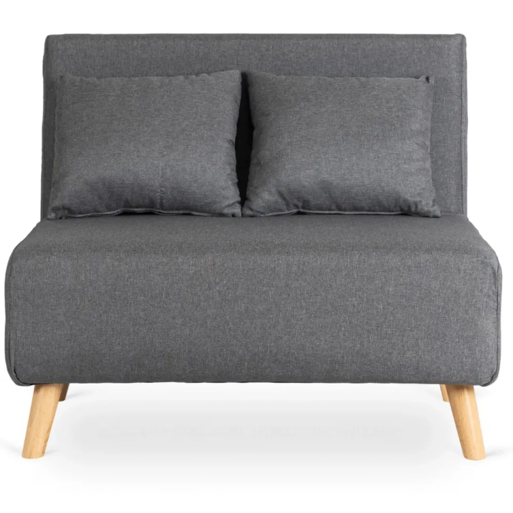 Fotele>MEBEL ELITE Fotel rozkładany z funkcją spania 100 cm do salonu MALIE szary