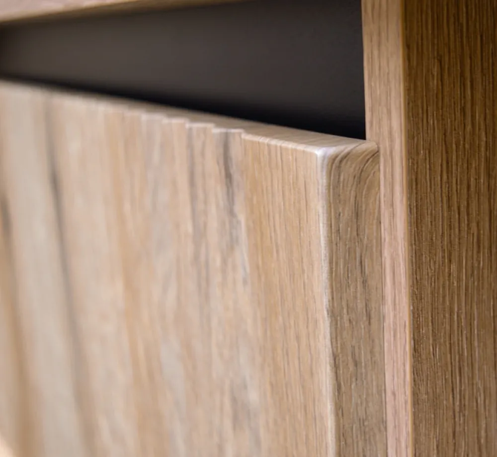 Zestawy Mebli Do Salonu|Szafki Rtv>Lempert Frezowana szafka RTV do salonu z szufladami 140 cm OMEGA