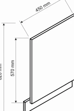 Meble Kuchenne>Stolkar Front do zmywarki 45 cm CLARA