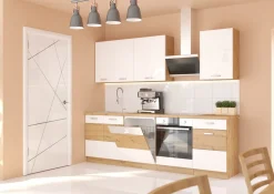 Meble Kuchenne>Lempert Front do zmywarki z widocznym panelem sterującym 60 cm Biały połysk AGATA