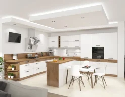 Meble Kuchenne>Lempert Front do zmywarki z widocznym panelem sterującym 60 cm Biały połysk VIKI