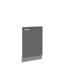 Meble Kuchenne>Lempert Front do zmywarki z zakrytym panelem sterującym 60 cm połysk SILVER szary