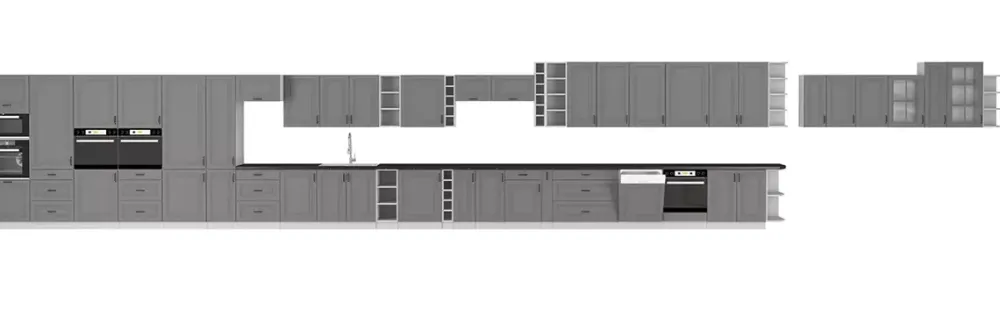 Meble Kuchenne>Lempert Front do zmywarki z zakrytym panelem sterującym 45 cm STYLE