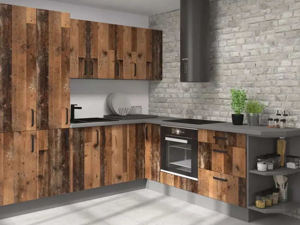 Meble Kuchenne>Lempert Front zmywarki 713x446 mm LESTY old style wood