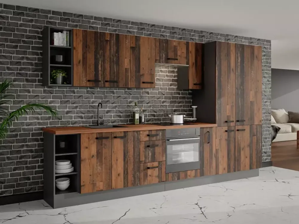 Meble Kuchenne>Lempert Front zmywarki 713x446 mm LESTY old style wood