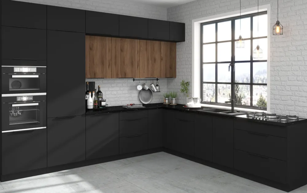 Meble Kuchenne>Lempert Front zmywarki 570x596 mm odkryty panel sterujący SELENA czarny